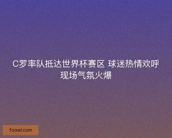 C罗率队抵达世界杯赛区 球迷热情欢呼现场气氛火爆